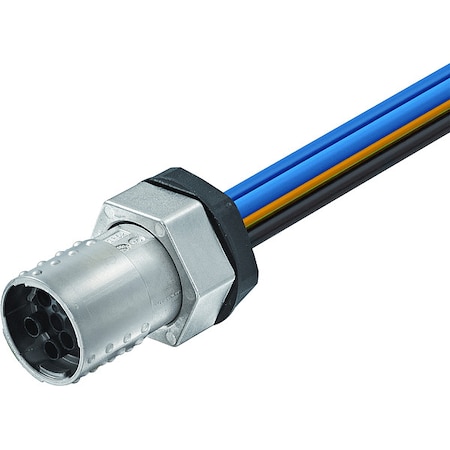 Murrelektronik Cordset, Female, MQ15, Front-Mounting 7000-P8291-P820050