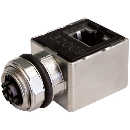 Murrelektronik Adapter, M12, Female, Straight, RJ45 7000-51541-0000000