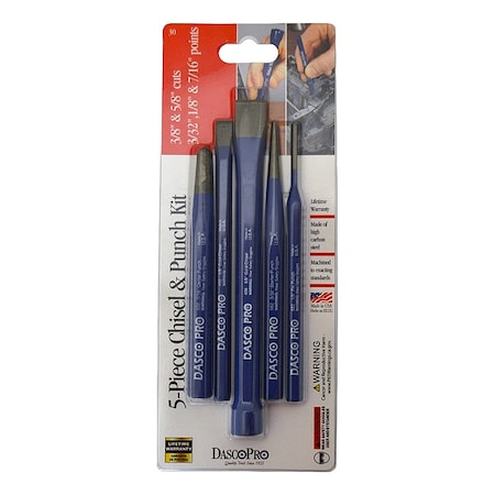 Dasco Pro Punch & Chisel, 5 Piece 30