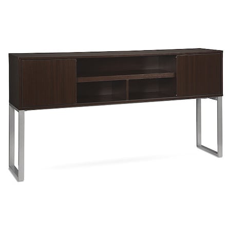 Ofm Fulcrum Series 72" Hutch with Doors Espresso CL-H7215-ESP