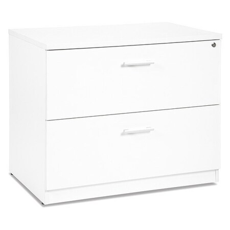 Ofm 35-3/4" W 2 Drawer File Cabinet, White, Letter/Legal CL-L36W-WHT