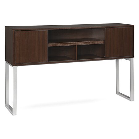 Ofm Fulcrum Series 60" Hutch with Doors Espresso CL-H6015-ESP