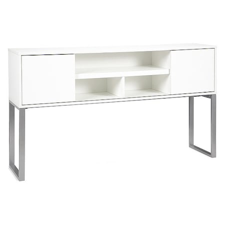Ofm Fulcrum Series 66" Hutch with Doors White CL-H6615-WHT