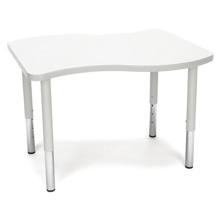 Ofm Adapt Wave Small Top Small Leg Table, Gray Nebula WAVE-S-SL-GRYNB