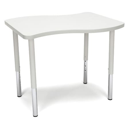 Ofm Adapt Wave Small Top Large Leg Table, Gray Nebula WAVE-S-LL-GRYNB