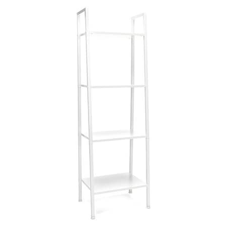 Ofm Essentials 4 Shelf BookShelf White, White ESS-1045-WHT-WHT