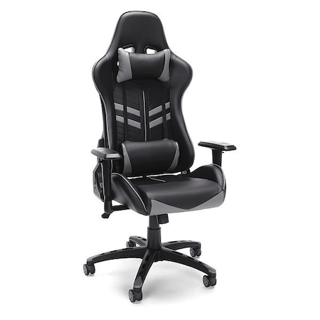 Ofm Gaming Chair, Adjustable, Gray ESS-6065-GRY