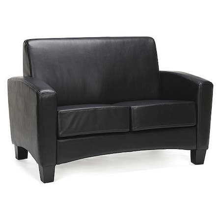 Ofm Loveseat, 30-1/2"L34-1/2"H, Padded, EssentialsSeries ESS-9051-BLK