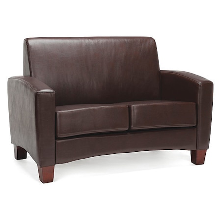 Ofm Loveseat, 30-1/2"L34-1/2"H, Padded, EssentialsSeries ESS-9051-BRN