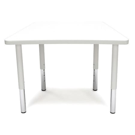 Ofm Adapt Trapezoid Small Leg Table WhiteBd TRAP-SL-WHT