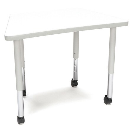 Ofm Adapt Trapezoid Small Leg Table/Cas White TRAP-SLC-WHT