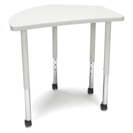 Ofm Adapt Crest Large Leg Table w/Cas Gray Nebula CREST-LLC-GRYNB