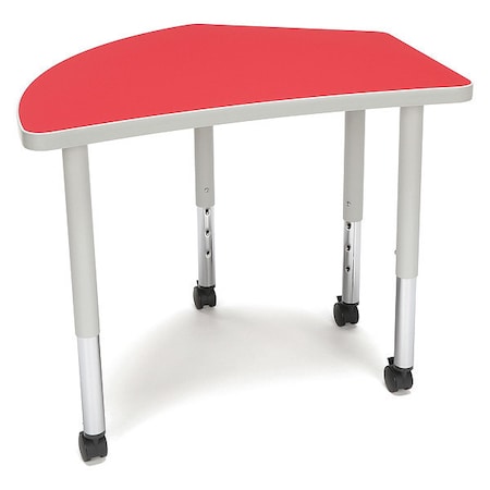Ofm Adapt Crest Small Leg Table w/Cas Red CREST-SLC-RED