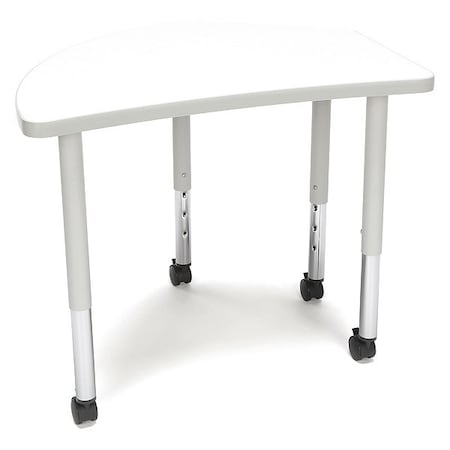 Ofm Adapt Crest Small Leg Table w/Cas White Board CREST-SLC-WHT