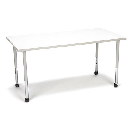 Ofm Adapt Rectang Large Leg Table/Cas White Board RECT-LLC-WHT