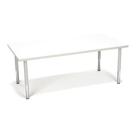 Ofm Adapt Rectangle Small Leg Table White Board RECT-SL-WHT