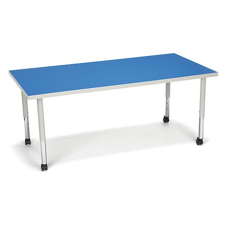 Ofm Adapt Rectangle Small Leg Table/Cas Blue RECT-SLC-BLU