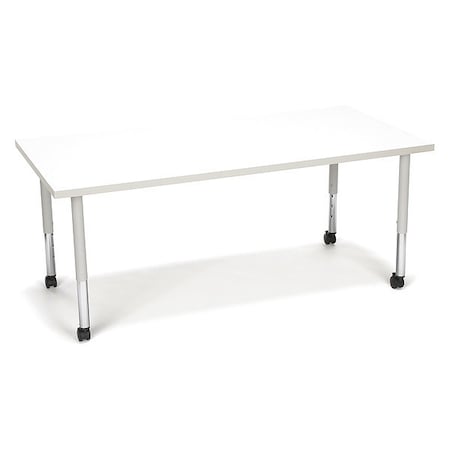 Ofm Adapt Rectangle Small Leg Table/Cas White Board RECT-SLC-WHT