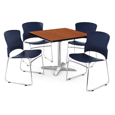 Ofm Break Room Set, KFT42SQ-Cherry / 310-P-A11 PKG-BRK-026-0004