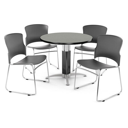 Ofm Break Room Set, KMT36RD-Gray Nebula / 310-P-A01 PKG-BRK-027-0005