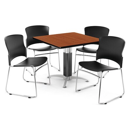 Ofm Break Room Set, KMT36SQ-Cherry / 310-P-A02 PKG-BRK-028-0002