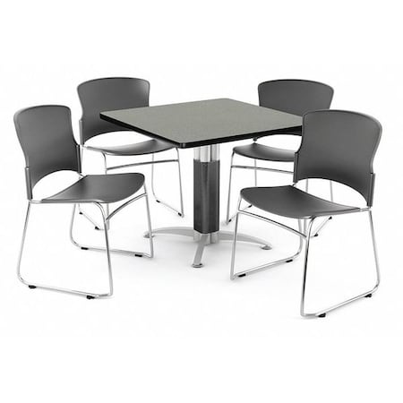 Ofm Break Room Set, KMT42SQ-Gray Nebula / 310-P-A01 PKG-BRK-030-0005