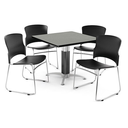 Ofm Break Room Set, KMT36SQ-Gray Nebula / 310-P-A02 PKG-BRK-028-0006