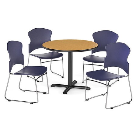 Ofm Break Room Set, XT42RD-Oak / 310-P-A11 PKG-BRK-035-0016