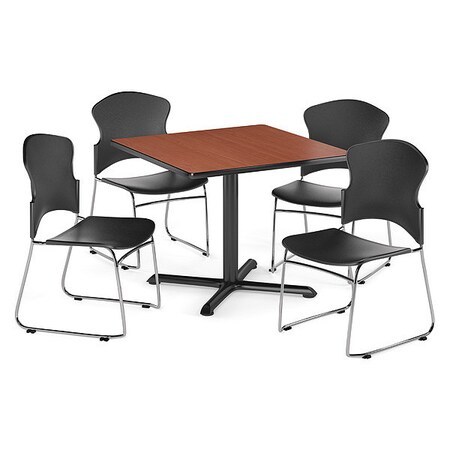 Ofm Break Room Set, XT36SQ-Cherry / 310-P-A02 PKG-BRK-034-0002