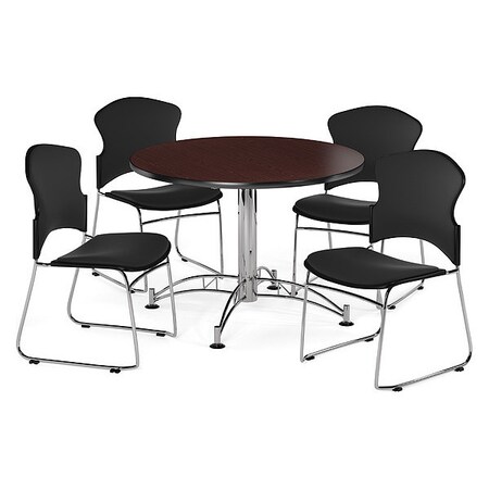 Ofm Break Room Set, KLT42RD-Mahogany / 310-F-805 PKG-BRK-043-0012