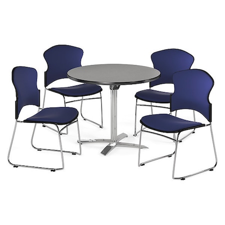 Ofm Break Room Set, KFT36RD-Gray Nebula / 310-F-804 PKG-BRK-037-0007