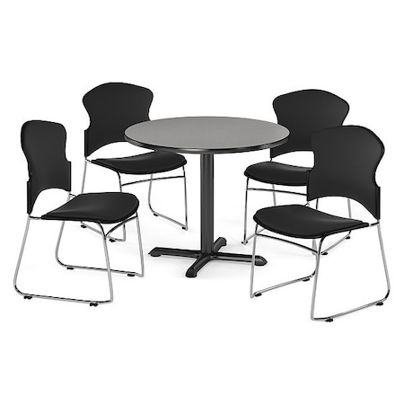 Ofm Break Room Set, XT36RD-Gray Nebula / 310-F-805 PKG-BRK-049-0008