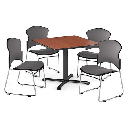 Ofm Break Room Set, XT42SQ-Cherry / 310-F-801 PKG-BRK-052-0001