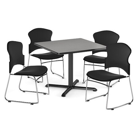 Ofm Break Room Set, XT36SQ-Gray Nebula / 310-F-805 PKG-BRK-050-0008