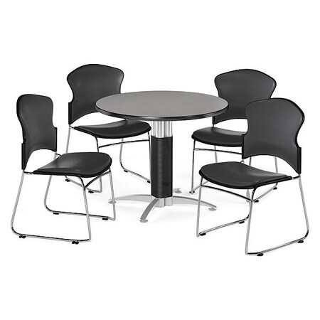 Ofm Break Room Set, KMT36RD-Gray Nebula / 310-VAM-60 PKG-BRK-061-0008