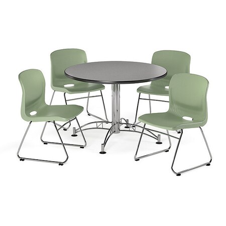 Ofm Break Room Set, KLT42RD-Gray Nebula / 315-A15 PKG-BRK-105-0009