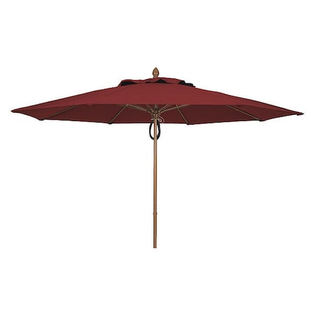 Fiberbuilt Market Umbrella 8Rb Pulley Pin, Burgundy, 11 ft. 11MPPCB-4631