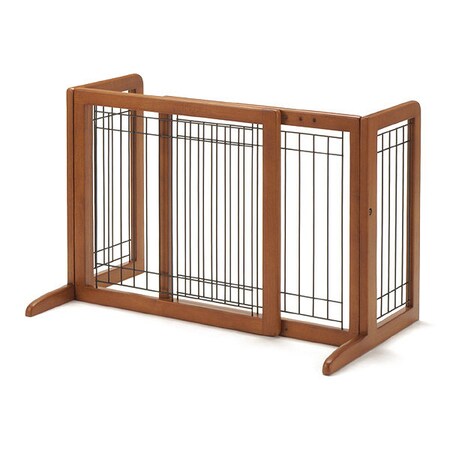 Richell Freestanding Pet Gate Small Autumn Matte 26.4" - 40.2" x 17.7" x 20.1" 94135