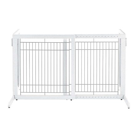 Richell Freestanding Pet Gate HL White 28.3" - 47.2" x 23.6" x 27.6" 94158