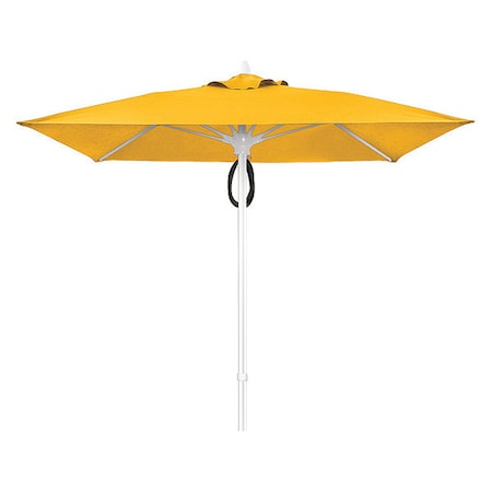 Fiberbuilt Mrkt Umbrella 4Rib Plly Pin, Bttrcp, 7.5Ft 7SQMPPW-4635