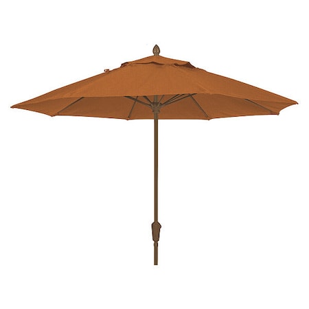 Fiberbuilt Market Umbrella 8Rib Cb Crank, Tan, 7.5 ft. 7MCRCB-4614