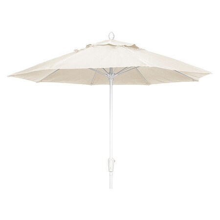 Fiberbuilt Market Umbrella 8Rib CrankW/Natural, 7.5 ft. 7MCRW-4604