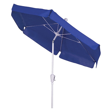 Fiberbuilt Garden Tilt Umbrella CrnkW/Blue, 7.5Ft 7GCRW-T-PACIFIC BLUE