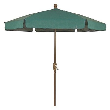 Fiberbuilt Garden Umbrella Crank Cb W/Grn, 7.5Ft 7GCRCB-FOREST GREEN