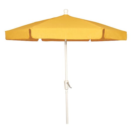 Fiberbuilt Garden Umbrella Crank White, Teal, 7.5 ft. 7GCRW-YELLOW