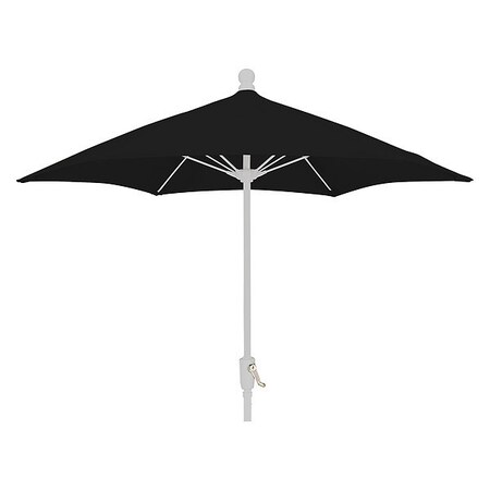 Fiberbuilt Patio Umbrella Crank White, Black, 7.5 ft. 7HCRW-BLACK