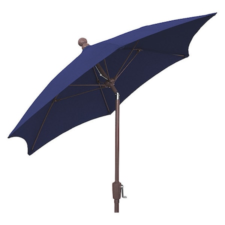 Fiberbuilt Patio Tilt Umbrella Crnk Navy Blue, 7.5Ft 7HCRCB-T-NAVY BLUE