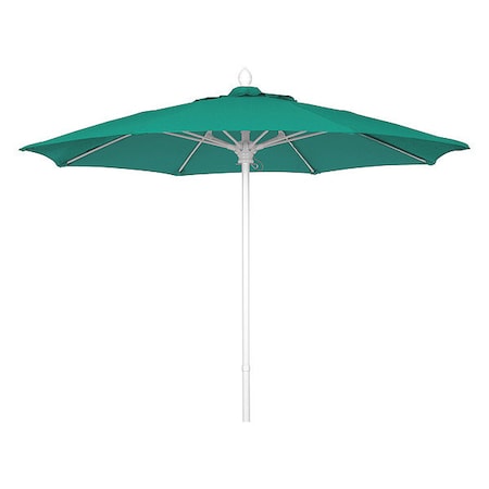Fiberbuilt Market Umbrella 8Rib Push Up, Teal, 7.5 ft. 7MPUW-5456