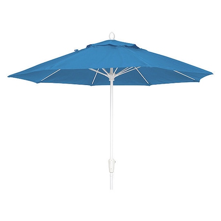 Fiberbuilt Market Umbrella 8Rib Crank, Sky Blue, 7.5 ft. 7MCRW-4624