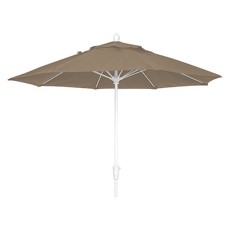 Fiberbuilt Oct Market Umbrella 8Rib Crank, Taupe, 9ft. 9MCRW-4648